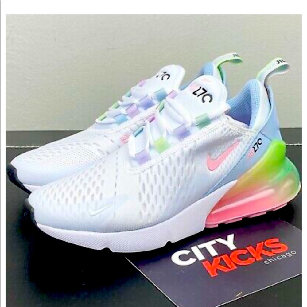 Nike air max 270 arttic white and rainbow